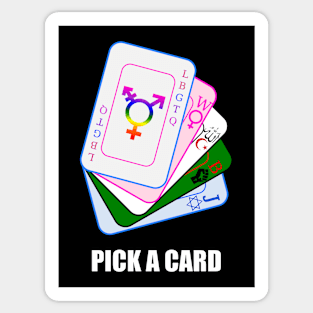 Pick A Card  - Baiting Cards Sticker